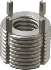 Recoil - 1/2-13 Internal, 7/8-14 External, 43/64" Insert Length, Extra Heavy Duty Keylocking Thread Inserts - Stainless Steel, Passivated Finish, Grade 303 - Americas Industrial Supply