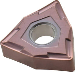 Seco - WNMG432 MF2 Grade TH1000 Carbide Turning Insert - TiAlSiN Finish, 80° Trigon, 1/2" Inscr Circle, 3/16" Thick, 1/32" Corner Radius - Americas Industrial Supply