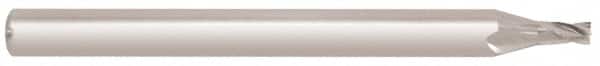 Niagara Cutter - 0.02", 0.03" LOC, 1/8" Shank Diam, 1-1/2" OAL, 4 Flute, Solid Carbide Square End Mill - Single End, Uncoated, Spiral Flute, 30° Helix, Centercutting, Right Hand Cut, Right Hand Flute, Series MES430 - Americas Industrial Supply