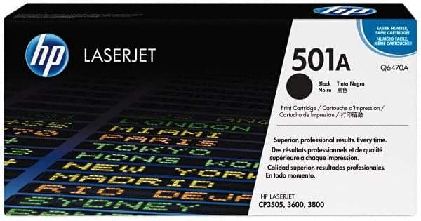 Hewlett-Packard - Black Toner Cartridge - Use with HP Color LaserJet 3600 - Americas Industrial Supply