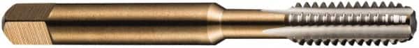DORMER - 3/4-12 BSF 4 Flute Bright Finish High Speed Steel Straight Flute Machine Tap - Bottoming, Right Hand Thread, 112mm OAL, 30mm Thread Length, Oversize - Americas Industrial Supply