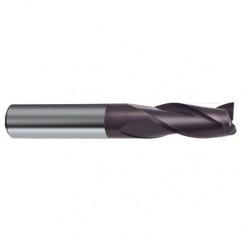 12mm Dia. x 83mm Overall Length 3-Flute Square End Solid Carbide SE End Mill-Round Shank-Center Cut-Firex - Americas Industrial Supply