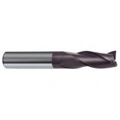 7.5mm Dia. x 63mm Overall Length 3-Flute Square End Solid Carbide SE End Mill-Round Shank-Center Cut-Firex - Americas Industrial Supply