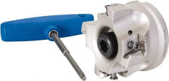 Iscar - 4 Inserts, 2-1/2" Cut Diam, 1" Arbor Diam, 0.63" Max Depth of Cut, Indexable Square-Shoulder Face Mill - 0/90° Lead Angle, 1-3/4" High, T490 LN.T 1607 Insert Compatibility, Through Coolant, Series Helitang - Americas Industrial Supply
