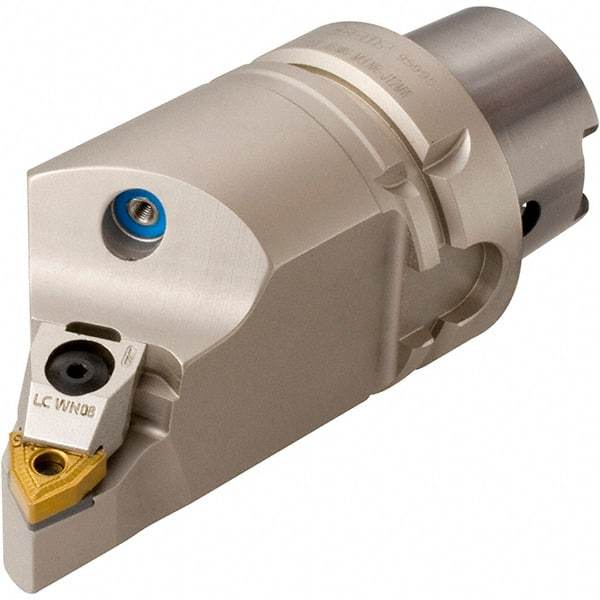 Iscar - Right Hand Cut, Size HSK A63, WN.. Insert Compatiblity, Internal or External Modular Turning & Profiling Cutting Unit Head - 110mm Head Length, Through Coolant, Series Multi-Wedge - Americas Industrial Supply