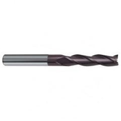 6mm Dia. x 75mm Overall Length 3-Flute Square End Solid Carbide SE End Mill-Round Shank-Center Cut-Firex - Americas Industrial Supply