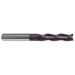 3mm Dia. x 75mm Overall Length 3-Flute Square End Solid Carbide SE End Mill-Round Shank-Center Cut-Firex - Americas Industrial Supply