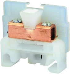 Square D - 600 VAC, 40 Amp, -40 to 275°F, DIN Rail Mount, Nylon Standard Terminal Block - 2 Contacts, Copper, 22 to 10 AWG Compatibility, 1.38 Inch High x 1.4 Inch Deep - Americas Industrial Supply