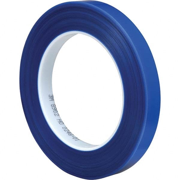 3M - 72 Yd x 12" Blue Polyester Film Tape - Americas Industrial Supply