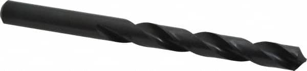 Chicago-Latrobe - 10.5mm 118° High Speed Steel Jobber Drill - Oxide Finish, Right Hand Cut, Spiral Flute, Straight Shank, 133mm OAL, Standard Point - Americas Industrial Supply