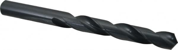 Chicago-Latrobe - 15mm 118° High Speed Steel Jobber Drill - Oxide Finish, Right Hand Cut, Spiral Flute, Straight Shank, 169mm OAL, Standard Point - Americas Industrial Supply