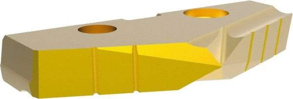 Allied Machine and Engineering - 47mm Diam x 1/4" Thick, Seat Code 3, 132° Included Angle Spade Drill Insert - TiN Coated, High Speed Steel, Series GEN2 T-A - Americas Industrial Supply