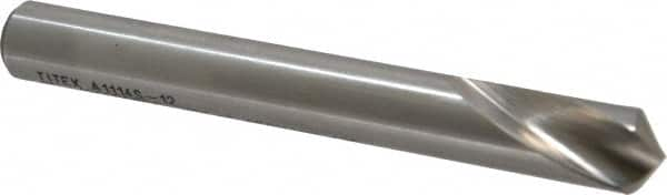 Walter-Titex - 12mm Body Diam, 120°, 102mm OAL, Cobalt Spotting Drill - Americas Industrial Supply