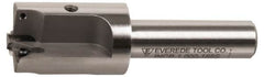 Everede Tool - 1-7/8 Inch Diameter, Interchangeable Pilot, Straight 3/4 Inch Shank Diameter, 3 Insert, Indexable Counterbore - 3.2 Inch Overall Length, TPGH 215 Insert, 7/16 Inch Pilot Hole Diameter Compatibility - Americas Industrial Supply