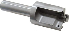 Everede Tool - 1-1/8 Inch Diameter, Interchangeable Pilot, Straight 1/2 Inch Shank Diameter, 3 Insert, Indexable Counterbore - 3.2 Inch Overall Length, TPGH 215 Insert, 3/16 Inch Pilot Hole Diameter Compatibility - Americas Industrial Supply