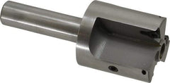 Everede Tool - 1-3/8 Inch Diameter, Interchangeable Pilot, Straight 1/2 Inch Shank Diameter, 3 Insert, Indexable Counterbore - 3.2 Inch Overall Length, TPGH 215 Insert, 5/16 Inch Pilot Hole Diameter Compatibility - Americas Industrial Supply