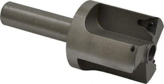 Everede Tool - 1-7/16 Inch Diameter, Interchangeable Pilot, Straight 1/2 Inch Shank Diameter, 3 Insert, Indexable Counterbore - 3.2 Inch Overall Length, TPGH 215 Insert, 5/16 Inch Pilot Hole Diameter Compatibility - Americas Industrial Supply