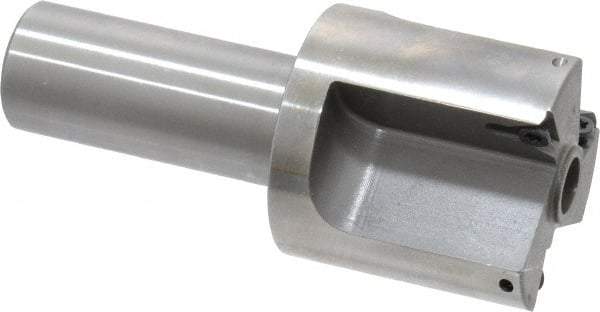 Everede Tool - 1-1/2 Inch Diameter, Interchangeable Pilot, Straight 3/4 Inch Shank Diameter, 3 Insert, Indexable Counterbore - 3.2 Inch Overall Length, TPGH 215 Insert, 5/16 Inch Pilot Hole Diameter Compatibility - Americas Industrial Supply