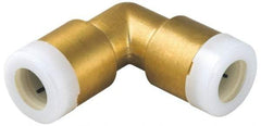 Watts - 1 x 3/4" Outside Diam, Brass Push-to-Connect Tube Union Elbow - Tube to Tube Connection, EPDM O-Ring - Americas Industrial Supply