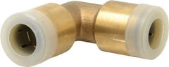 Watts - 1/2" Outside Diam, Brass Push-to-Connect Tube Union Elbow - Tube to Tube Connection, EPDM O-Ring - Americas Industrial Supply