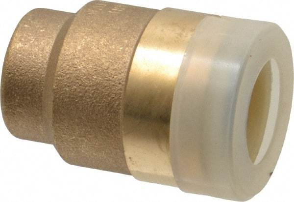 Watts - 1/2" Outside Diam, Brass Push-to-Connect Tube End Stop - Tube to Tube Connection, EPDM O-Ring - Americas Industrial Supply