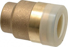 Watts - 1/2" Outside Diam, Brass Push-to-Connect Tube End Stop - Tube to Tube Connection, EPDM O-Ring - Americas Industrial Supply