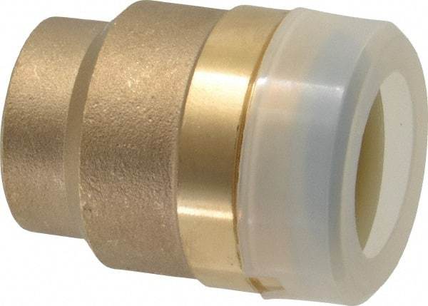Watts - 3/4" Outside Diam, Brass Push-to-Connect Tube End Stop - Tube to Tube Connection, EPDM O-Ring - Americas Industrial Supply