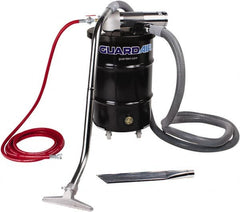 Guardair - 30 Gal Steel Tank, Air Powered Pneumatic Canister Wet/Dry Vacuum - 15 Peak hp, 20' Hose Fitting, Cartridge Filter, Accessories Included - Americas Industrial Supply