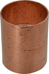 Mueller Industries - 2" Wrot Copper Pipe Coupling with Rolled Stop - C x C, Solder Joint - Americas Industrial Supply