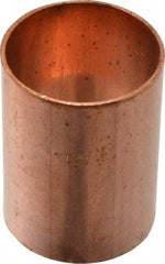 Mueller Industries - 1-1/2" Wrot Copper Pipe Coupling without Stop - C x C, Solder Joint - Americas Industrial Supply