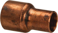 Mueller Industries - 1/4 x 1/8" Wrot Copper Pipe Reducer Coupling - C x C, Solder Joint - Americas Industrial Supply