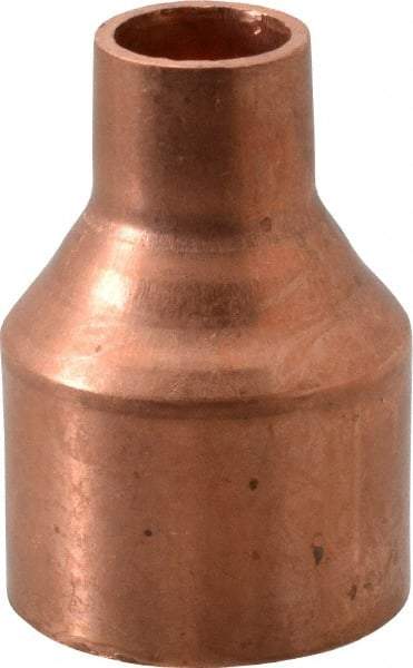 Mueller Industries - 1-1/4 x 1/2" Wrot Copper Pipe Reducer Coupling - C x C, Solder Joint - Americas Industrial Supply