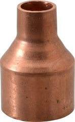 Mueller Industries - 1-1/4 x 1/2" Wrot Copper Pipe Reducer Coupling - C x C, Solder Joint - Americas Industrial Supply