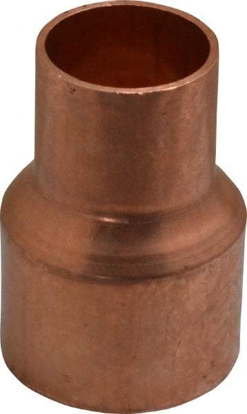 Mueller Industries - 1-1/2 x 1" Wrot Copper Pipe Reducer Coupling - C x C, Solder Joint - Americas Industrial Supply