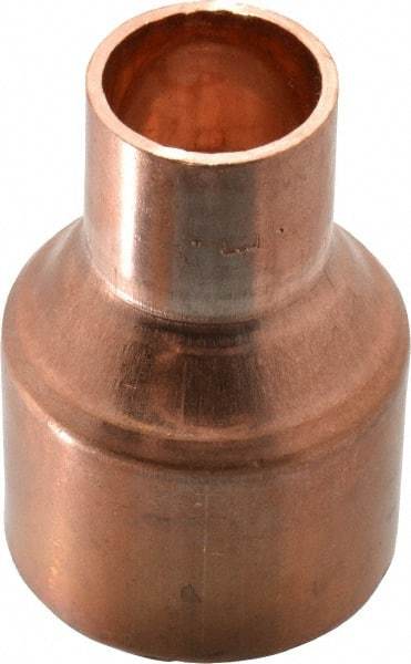 Mueller Industries - 1-1/2 x 3/4" Wrot Copper Pipe Reducer Coupling - C x C, Solder Joint - Americas Industrial Supply