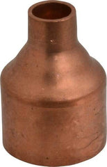 Mueller Industries - 1-1/2 x 1/2" Wrot Copper Pipe Reducer Coupling - C x C, Solder Joint - Americas Industrial Supply
