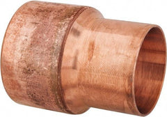 Mueller Industries - 2-1/2 x 2" Wrot Copper Pipe Reducer Coupling - C x C, Solder Joint - Americas Industrial Supply