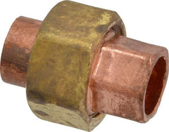 Mueller Industries - 3/8" Wrot Copper Pipe Union - C x C, Solder Joint - Americas Industrial Supply