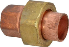Mueller Industries - 1/2" Wrot Copper Pipe Union - C x C, Solder Joint - Americas Industrial Supply