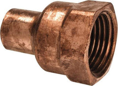 Mueller Industries - 3/8 x 1/2" Wrot Copper Pipe Adapter - C x F, Solder Joint - Americas Industrial Supply