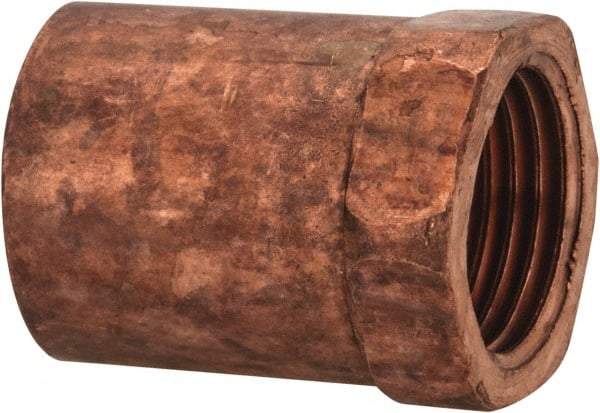 Mueller Industries - 3/4 x 1/2" Wrot Copper Pipe Adapter - C x F, Solder Joint - Americas Industrial Supply