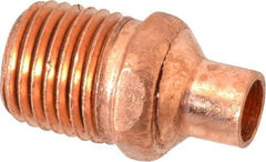 Mueller Industries - 1/4" Wrot Copper Pipe Adapter - C X M, Solder Joint - Americas Industrial Supply