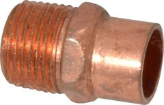 Mueller Industries - 3/8" Wrot Copper Pipe Adapter - C X M, Solder Joint - Americas Industrial Supply