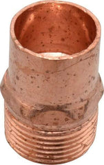 Mueller Industries - 3/4" Wrot Copper Pipe Adapter - C X M, Solder Joint - Americas Industrial Supply
