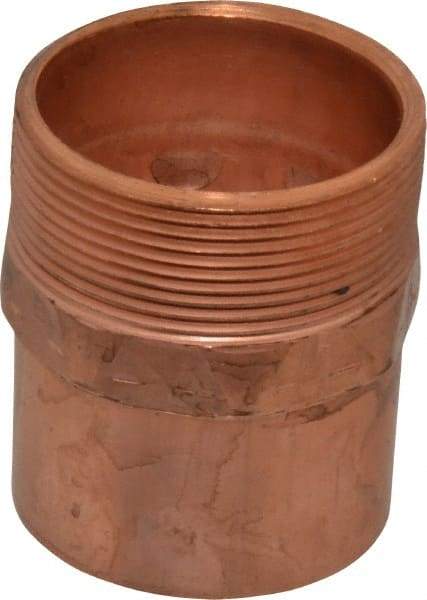 Mueller Industries - 2" Wrot Copper Pipe Adapter - C X M, Solder Joint - Americas Industrial Supply