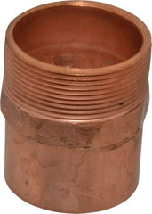 Mueller Industries - 2" Wrot Copper Pipe Adapter - C X M, Solder Joint - Americas Industrial Supply