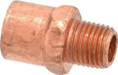 Mueller Industries - 1/2 x 1/4" Wrot Copper Pipe Adapter - C X M, Solder Joint - Americas Industrial Supply