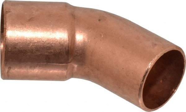 Mueller Industries - 3/4" Wrot Copper Pipe 45° Elbow - FTG x C, Solder Joint - Americas Industrial Supply