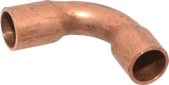 Mueller Industries - 1/8" Wrot Copper Pipe 90° Elbow - C x C, Solder Joint - Americas Industrial Supply