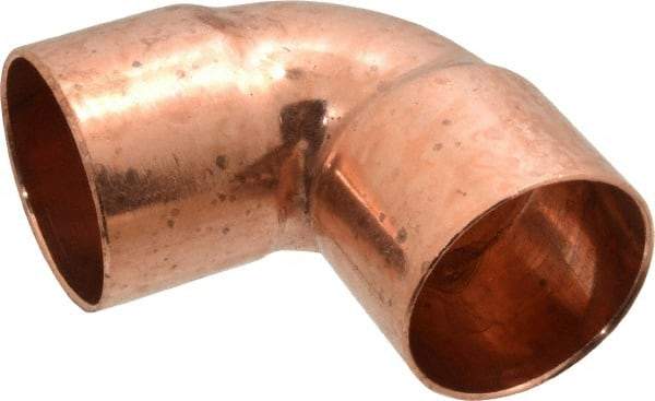 Mueller Industries - 1-1/2" Wrot Copper Pipe 90° Elbow - C x C, Solder Joint - Americas Industrial Supply
